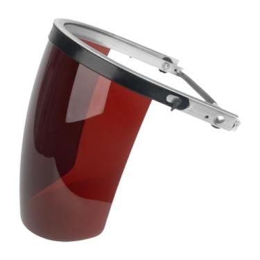 Imagem de RNXRZANK Máscara Facial com Estrutura de Alumínio, Proteção Multifuncional, Ideal para Cortar, Trabalhar, Jardinagem, Esmerilhar E Capinar, marrom, Tamanho real