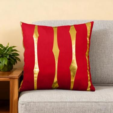 Imagem de Capa de almofada decorativa para sofá-cama, cadeira ou sala de estar, estampa geométrica, moderna, capa quadrada