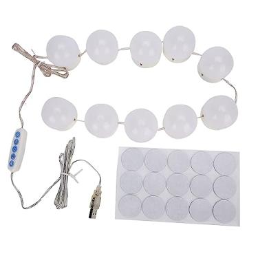 Imagem de ZJchao Kit de Luz para Espelho Cosmético de 10 Lâmpadas LED Com Lâmpada Regulável para Maquiagem, Luzes de Vaidade Com Fio, Fio de Luz Plugável para Espelho de Mesa de Vestiário