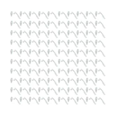 Imagem de Stgfyxgs 100x Presilhas para Abajur, Clipe Fixador para Luminária de Teto Versátil para Projetos DIY, Fivela Fixadora para Soquetes de Lâmpada com Parafusos, Transparente