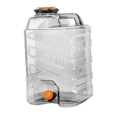 Imagem de IEUDNS Balde de água portátil, recipiente para armazenamento de bebidas, PC de qualidade alimentar com alça, tanque de água à prova de vazamento para pesca, 24l