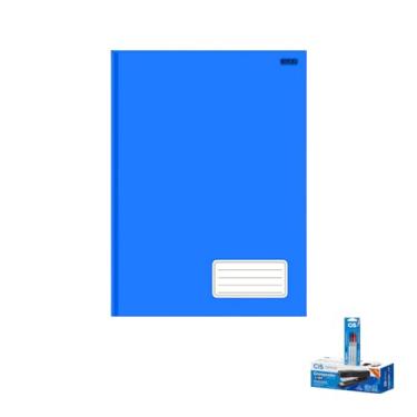 Imagem de Kit Caderno Brochurão 1 Matéria Capa Dura 96 Folhas + Caneta Esferográfica 0.7mm + Grampeador Metallic C-15