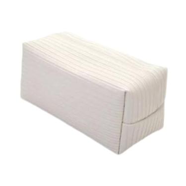 Imagem de Generic Porta-lenços retangular com organizador para guardanapos, dispensador de lenços de papel, para mesa de cabeceira, penteadeira de hotel, Branco