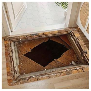 Imagem de SPXMQSS Tapete de banheiro antiderrapante tapete de banho antiderrapante para banheiro tapetes de banho para banheiro tapetes de banho absorventes 3D secagem rápida D 40 * 60 cm (veludo cristal)