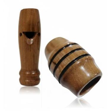 Imagem de 2 Apitos Premium Jacu e Apito Madeira Profissional Saracura - Mundo do