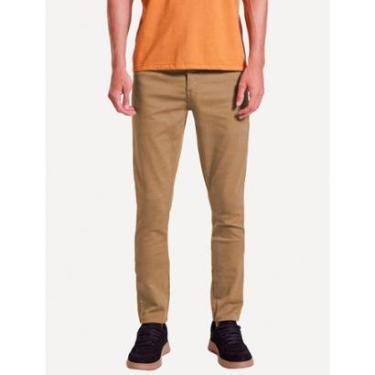 Imagem de Calça Reserva Jeans Masculina Skinny Color Five Pockets Cáqui-Masculino