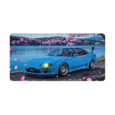 Imagem de HouLaiZhe JDM Tapetes de mesa de carro Sup Jdmーthree_browse-bin) Mouse pads para jogos tapetes de mesa grandes para teclado de mesa tapete de computador 30 x 60 cm