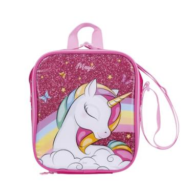 Imagem de BRW Lancheira Termica Escolar Magic Unicornio Rosa