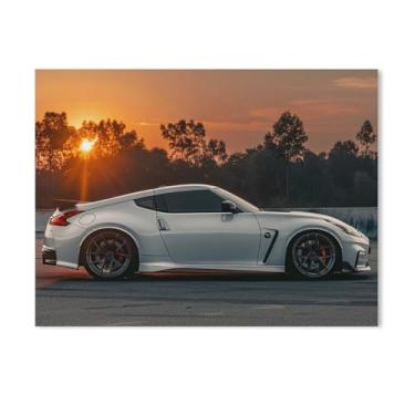 Imagem de HouLaiZhe Sunrise Jdm R35 Posters Tela Estética Decoração de Quarto Pintura de Parede Impressões Sala de Galeria Decoração de Parede para Quarto Sala de Estar Escritório 18 x 24 polegadas (45 x 60 cm)