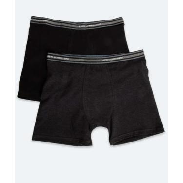 Imagem de Kit Cueca Boxer Masculina Lupo-73059, Preto, M