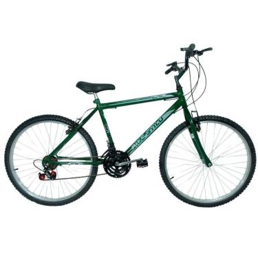 Imagem de Bicicleta Passeio 18 Marchas Aro 26 Masculina Verde-Unissex