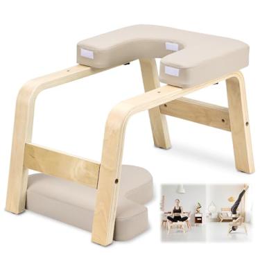 Imagem de 65 * 36 * 39CM, Cadeira de Cabeça, Yoga Asana Practice Chair, Yoga Asana Practice Chair, Construção de Força Central, Tapete Removível