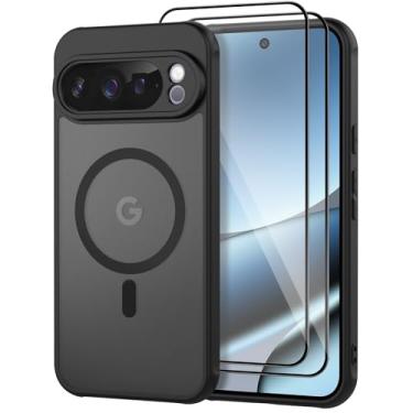 Imagem de Vanjua Capa para Google Pixel 10 Pro XL, à prova de choque e capa traseira de policarbonato rígido, antiarranhões, capa de proteção contra quedas para Pixel 10 Pro XL (preto)