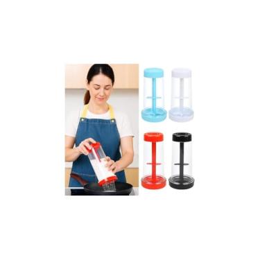 Imagem de Peneira com Misturador Manual para Tapioca, Plástico, 500g, 23cm Altura x 11cm Diâmetro, Sortida