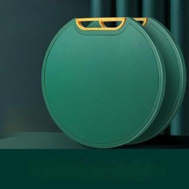 Imagem de Tábua de Corte Dupla Face com Alça Giratória | Antiderrapante + Antimanchas | Lavável em Lava-Louças | 35x30cm