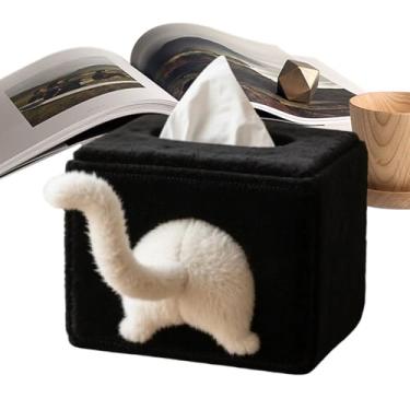 Imagem de Capa de caixa de lenços engraçada, dispensador de recipiente de guardanapo | Suporte decorativo de lenços faciais - para banheiro, bancada, quarto, cômodas, apartamentos, hotéis, viagens, acampamento