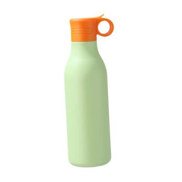 Imagem de Ioensy Garrafa Térmica de aço Inoxidável de 550ml com Tampa e Canudo, Ideal para Viagem, Verde