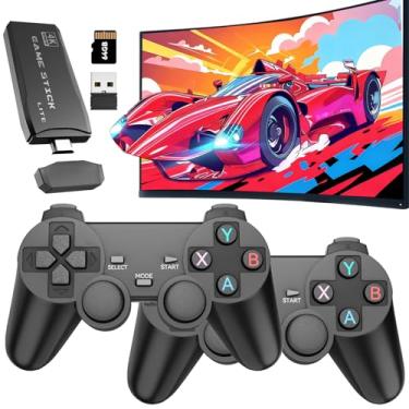 Imagem de Baopilong Retro Gaming Console, Game Stick with 20,000+ Games Plug and Play Video Games Classic Handheld Game Console Support 2 Player & TV Built-in 15 Emulators 64G Controllers