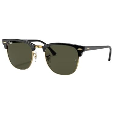 Imagem de Óculos de Sol Ray-Ban Polarizado Clubmaster 0RB3016 901/58 Tam 51 / Preto - Lentes Verde