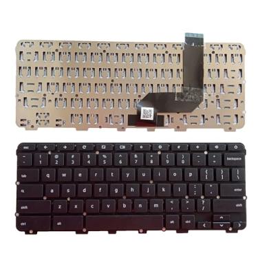 Imagem de Teclado de substituição sem moldura para Lenovo Chromebook N22 N22-20 EANL6029010 5CB0L02103, layout dos EUA cor preta 9Z.NE2SQ.001 AENL6U02110