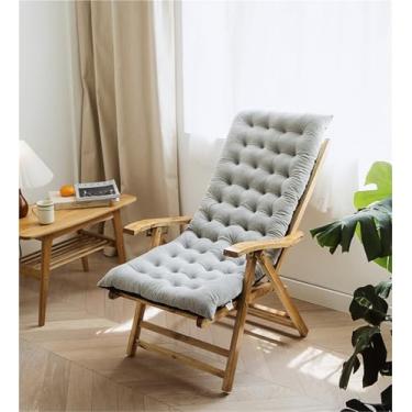 Imagem de Almofada grande para cadeira de balanço, almofada de assento alto de veludo de cristal, tapete reclinável espesso para cadeira de jardim com laços, almofadas de assento de uma peça, para sala de