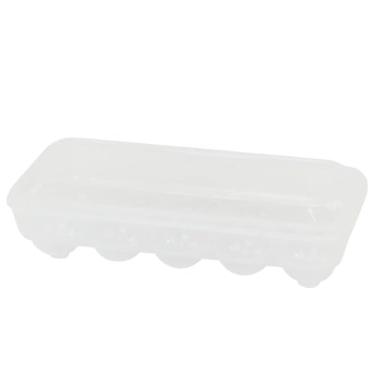 Imagem de Organizador para Ovos de Plástico com Tampa, Capacidade 10 Ovos, Translúcido, Polipropileno, 23,1 x 11,4 x 6,8 cm
