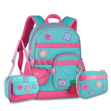 Imagem de Mochila Juju Teofilo Kit Escolar Com Lancheira E Estojo Box