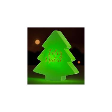Imagem de Luminária Árvore Natalina Merry Christmas Verde Prático e Funcional para o Dia a Dia