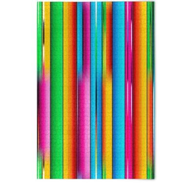 Imagem de Quebra-cabeça de 1000 peças para adultos, arte floral, abstrata, colorida, gradiente, cena, quebra-cabeças coloridos, presentes engraçados, 1000 peças, 75 x 50 cm