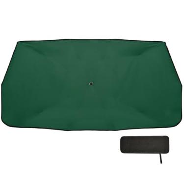 Imagem de Sombra de para-brisa verde lótus para caminhões proteção de isolamento térmico guarda-chuva de para-brisa de carro 147.3 cm x 75.4 cm persianas de janela de carro