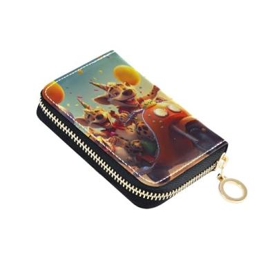 Imagem de Carteira feminina à prova d'água pequena com bloqueio de RFID, linda carteira masculina de aniversário com bolso para moedas