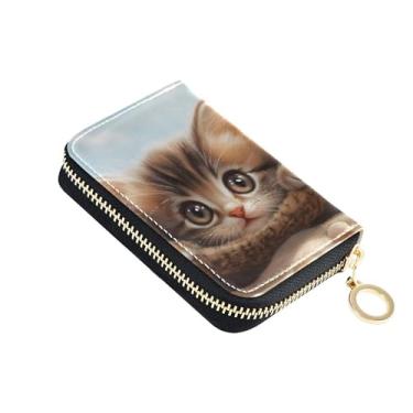 Imagem de Carteiras para cartão de crédito com bloqueio de RFID, pequena carteira masculina de couro com bolso para moedas, rede de praia