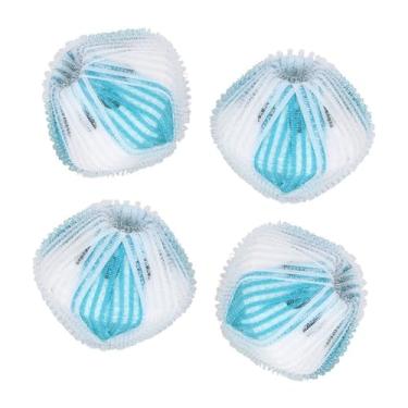 Imagem de Generic Ferramenta de Limpeza de Lavanderia Bola de Remoção de Pelos para Máquina de Lavar Roupas Azul + Branco 6 Peças para Uso Doméstico