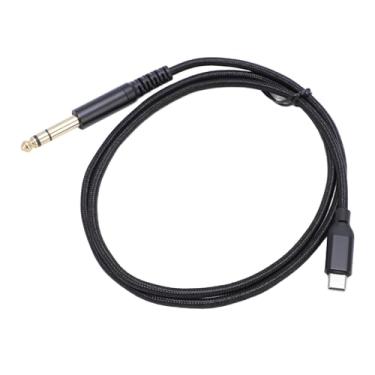 Imagem de aqxreight Cabo Macho USB C para 6,35 Mm Tipo C para Tomada Auxiliar de 1/4 de Polegada Cabo Adaptador Estéreo Audível para Amplificador Mixer Alto-falante Adaptador de Audível de 1m / 3,3 PésUSB