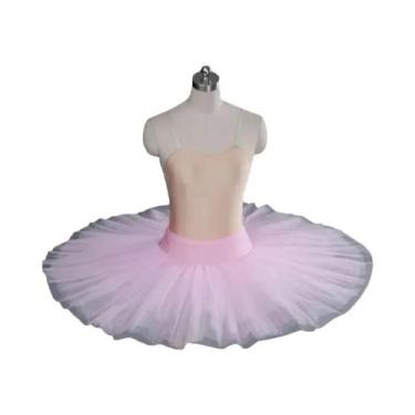 Imagem de Tutu De Balé Profissional Branco Para Adultos E Crianças, Saia Rígida 