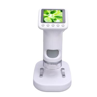 Imagem de Jiawu Microscópio Infantil 1600X Portátil Mini Portátil Digital 1080P HD Brinquedo Recarregável de Tela de 2 Polegadas para Estudante Edu Science, Luz LED Ajustável, Exploração Ao Ar Livre
