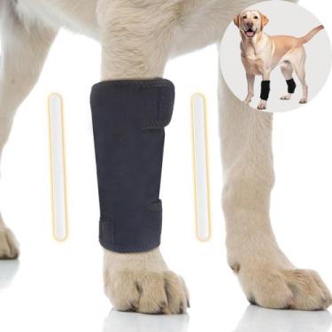 Imagem de Tala Cachorro Perna Traseira Joelheiras Pet Lesão Recupera - Radioboot