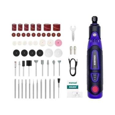 Imagem de Furadeira Elétrica Mini USB De 3 Velocidades, Conjunto Multifuncional 