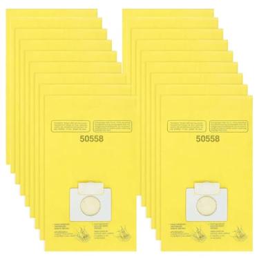 Imagem de Embalagem com 18 sacos para aspirador de pó 50558 compatíveis com Kenmore Canister tipo C/Q5055, 50557, 50558 e tipo C, C-18, 53292, 200, série 400, série 600, série 700, série 800