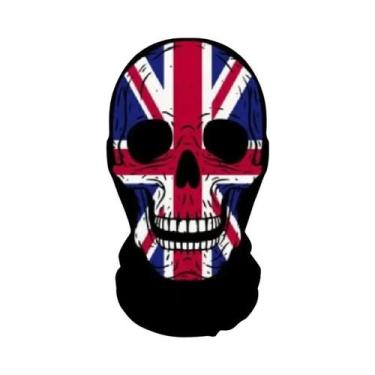 Imagem de Máscara De Esqueleto Assustadora Para Halloween, Capuz De Malha Elásti