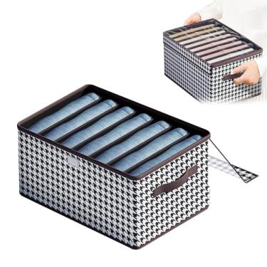 Imagem de 1 unidade de Caixa Armazenamento para Gaveta Plegável com Alças Organizador Multifuncional Roupas Cobertores e Brinquedos Cesto Portátil Empilhável Ar