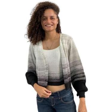 Imagem de Conjunto Tricô Casaquinho Top Cropped  Tranças Twin Set 472-Feminino