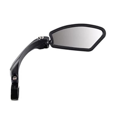 Imagem de Acouto Espelho de Bicicleta Guiador Espelho Retrovisor Lente Convexa Rotação de 360 ​​° Balanço de 180 ° Ajustável Sem ângulo Morto para Motocicleta de Bicicleta de 21-26 Mm Com Design (Certo)