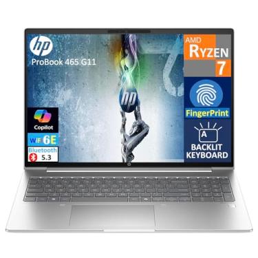 Imagem de Notebook HP ProBook 465 G11 Business 40.6 cm FHD+ Display (AMD Ryzen 7 7735U, 16GB DDR5, 512GB SSD, AMD Radeon, Copilot, KB retroiluminado, impressão digital, WiFi 6E, Bluetooth 5.3, webcam, Win 11