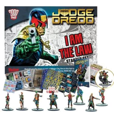 Imagem de Wargames Delivered Judge Dredd Miniature Game: I am The Law Starter Game. 28mm Cyberpunk Tabletop Miniatures for Role Playing Games, DND Miniatures, and Miniature Wargaming by Warlord Games