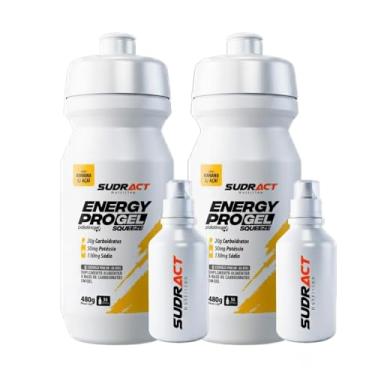 Imagem de Kit 2x Energy Pro Gel Squeeze 480g – SudractNutrition | Energia Rápida para Treino, Corrida e Ciclismo | Suplemento de Performance (Banana com Açai)