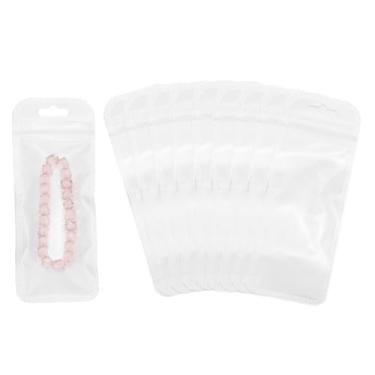 Imagem de PATIKIL Sacos plásticos de joias longas, 6 cm x 16 cm, 100 peças, bolsa com zíper autovedável transparente e reutilizável, com orifício para pendurar para colares, embalagem de caneta, transporte