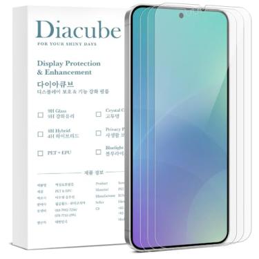 Imagem de DIACUBE [Pacote com 3] Protetor de tela PET 6H com revestimento de vidro para Samsung Galaxy S26 Plus, [Suporte de impressão digital ultrassônico 0,1S] [Instalação fácil sem bolhas com gabarito de