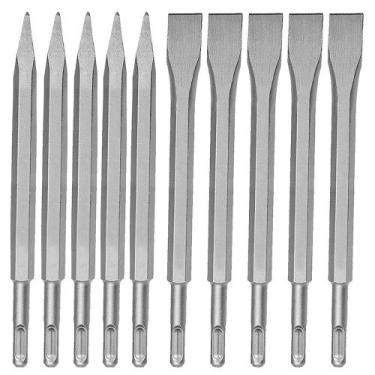 Imagem de Talhadeira e Ponteiro Sds Plus Para Martelo Impacto Makita, Bosch, Dew