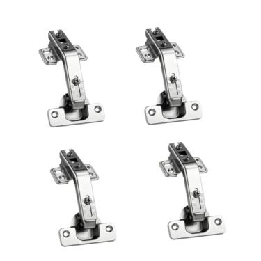 Imagem de 4PCS Hinge de Porta Vidro com Moldura Alumínio em Ângulo Especial Hidráulico Base Cobre Alongada Bomba Hidráulica Assistência Potência Amortecimento O